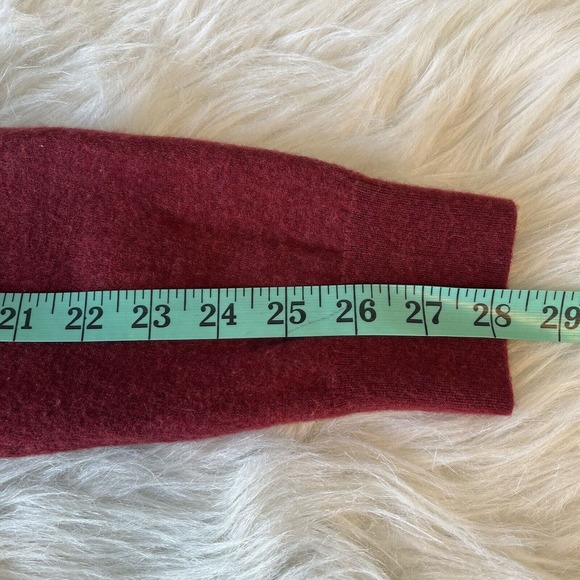 UNTUCKIT‎ Sweater Mens 2XL XX Red Merino Wool Quarter 1/4 Zip Pullover Belguardo - Picture 10 of 10